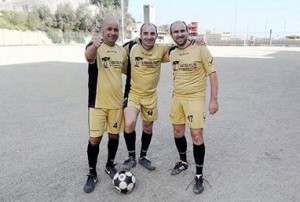 Nelle foto tre giocatori della Stella S.Leone: da sinistra Fabio Mazzù, Gennaro Irrera e Manuel Occhino