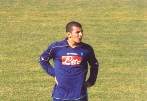 Alessandro De Vena con la maglia del Napoli