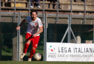 Vittorio Bernardo, al primo gol in giallorosso (foto Paolo Furrer)