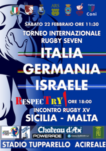 Locandina Derby del Mediterraneo di rugby