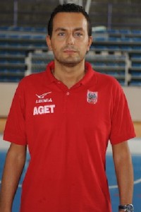 L'allenatore Federico Vecchi (Aget Imola)