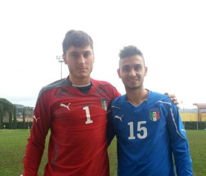 Lagomarsini e Silvestri con l'Italia Under 20 di Lega Pro