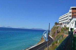 Uno scorcio del panorama offerto dall'Hotel Capo Skino di Gioiosa Marea, dove alloggeranno le finaliste regionali di Miss Mondo