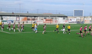 Rosolini-Rometta 2-0, l'ingresso delle due squadre in campo