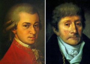 Ritratti di Mozart e Salieri