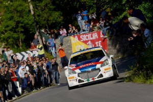 I vincitori del Rally Targa Florio Andreucci-Andreussi