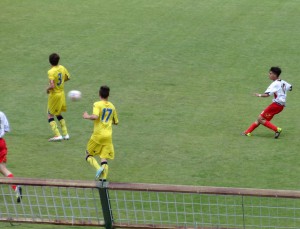 Una fase del match del San Filippo tra Messina e Frosinone