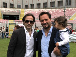 Il direttore sportivo giallorosso con il presidente Isidoro Torrisi