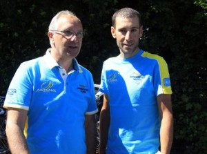 Nibali assieme al DS Martinelli