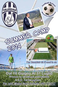 Locandina "Summer Camp" della NFC Orlandina Calcio