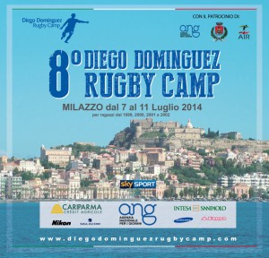 La locandina del Diego Dominguez Rugby Camp