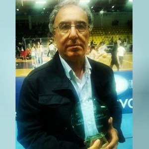 Il dirigente paladino ha ritirato il premio Nino Donia assegnato alla migliore società siciliana