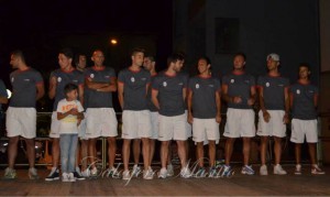 Foto di gruppo sul palco per i giocatori del rinnovato Rocca di Capri Leone Foto di gruppo sul palco per i giocatori del rinnovato Rocca di Capri Leone