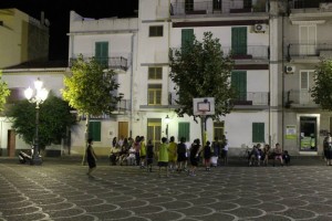 L'esibione Minibasket svoltasi in piazza a Spadafora