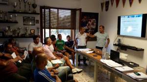 Una fase del corso di aggiornamento arbitri Rugby Sicilia