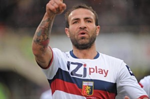 Daniele Portanova con la maglia del Genoa: il rapporto con i rossoblu si è appena interrotto