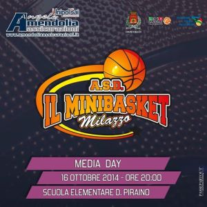 Locandina Media Day Minibasket Milazzo