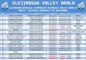 Il calendario del Volley Brolo