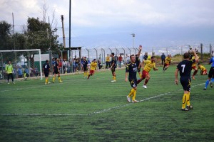 La rete realizzata dal Città di Messina con il Giarre, vanificata poi dalla sospensione e dal rinvio del match della scorsa settimana (foto Omar Menolascina)