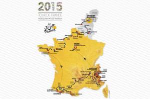 L'intero percorso del Tour 2015, che scatterà dall'Olanda