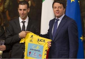 Nibali col presidente Renzi