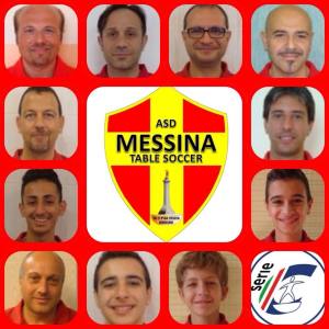 L'organico del Messina Table Soccer che milita nella Serie C della speciale disciplina