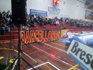I tifosi di Barcellona presenti a Brescia