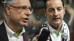 L'allenatore Nino Molino e il presidente Gianstefano Passalacqua