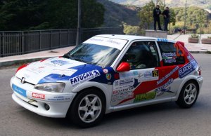 I vincitori Segreto-Longo su Peugeot 106 Gti 16v