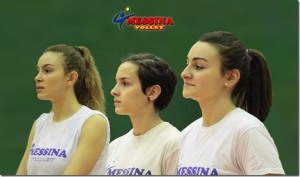 Cannizzaro, Oliveri e Mento, alcune delle atlete Under18 del Messina Volley