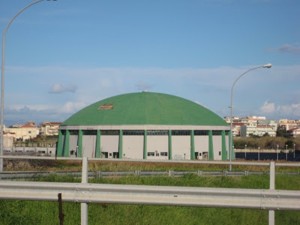Vista esterna del Palasport di Milazzo