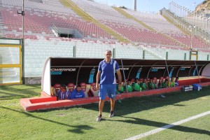 Il tecnico della Vigor Lamezia in occasione del match d'andata al San Filippo