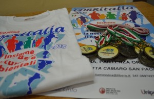 T-shirt locandina e medaglie CORRITALIA 2015
