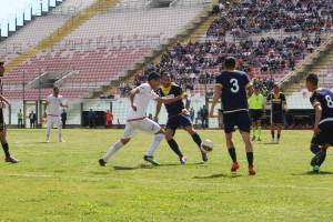 Una fase del match tra Messina e Ischia 