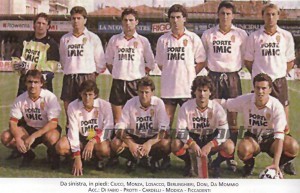 Una formazione del Messina del campionato 1989-90