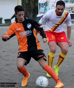 Riccardo Barberi in azione con la maglia della Stefanese