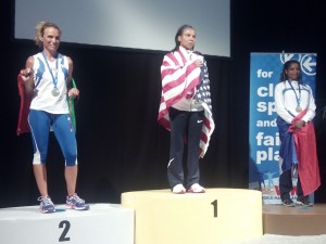 Maria Ruggeri sul podio a Lione