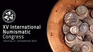 La locandina del "XV Congresso Internazionale di Numismatica"