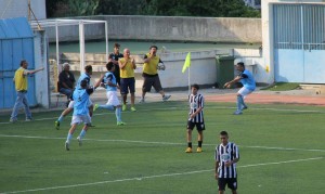 Lo Sporting Taormina festeggia un gol