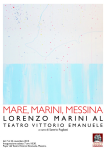 La locandina "Mare, Marini, Messina"