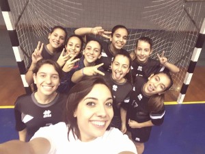 La formazione Under 16 femminile dell'Handball Messina