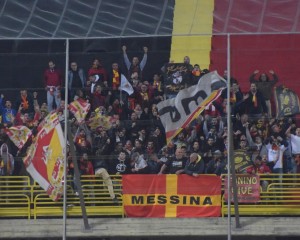 I tifosi del Messina presenti a Foggia