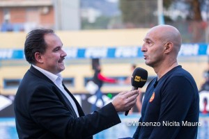 Il tecnico della Waterpolo Despar Messina Maurizio Mirarchi ai microfoni di Rai Sport