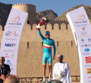 Nibali sul podio del Tour of Oman