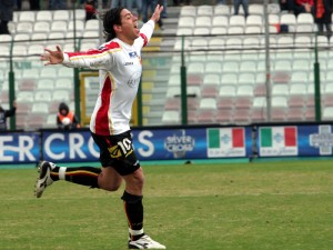 Nicholas Cordova, in gol a Catania nel 2006