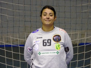 Il portiere dell'Handball Messina Rosaria Musumeci