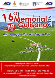 Locandina 16° MEMORIAL GULISANO
