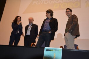 Sul palco l'assessore Ursino, F. Coglitore, M. Coglitore e Bonardelli