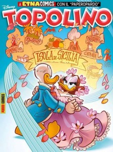 La copertina di Topolino, dedicata a Etna Comics