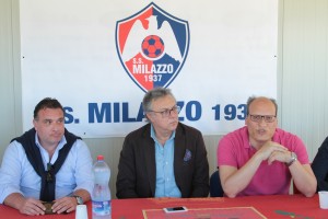 Leone, Cannistrà e Costantino in conferenza stampa (foto Formica)